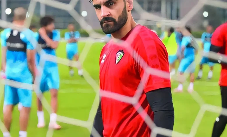 الحارس سليمان عبد الغفور لاعب العربي الكويتي