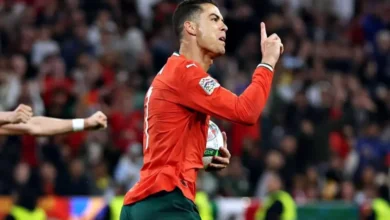 كريستيانو رونالدو يسجل هدف التعادل في مباراة البرتغال ضد إسبانيا في نهائي دوري أمم أوروبا 2025