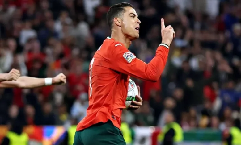 كريستيانو رونالدو يسجل هدف التعادل في مباراة البرتغال ضد إسبانيا في نهائي دوري أمم أوروبا 2025