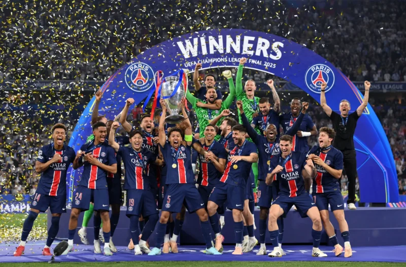 باريس سان جيرمان يسحق إنتر ميلان بخماسية ويتوج أخيرًا بلقبه الأول في دوري أبطال أوروبا