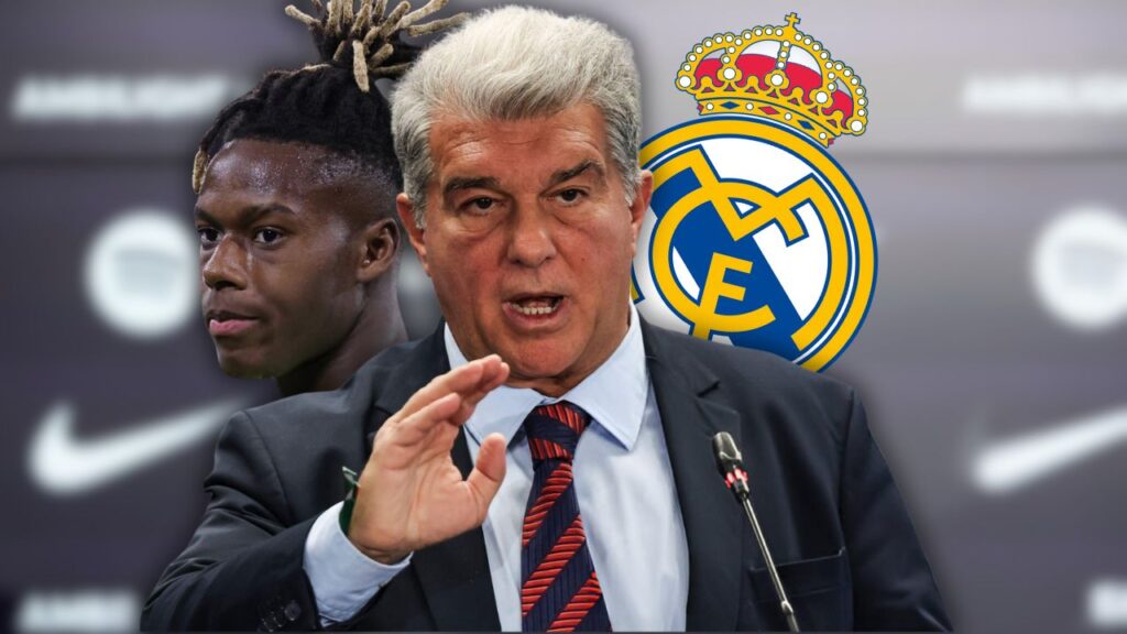 لابورتا رئيس برشلونة يهاجم ريال مدريد بسبب صفقة نيكو ويليامز