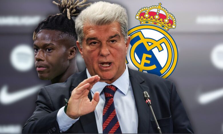 لابورتا رئيس برشلونة يهاجم ريال مدريد بسبب صفقة نيكو ويليامز