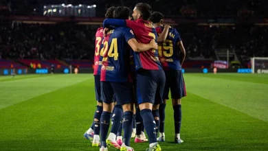 لاعبي نادي برشلونة الإسباني