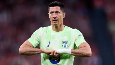 روبرت ليفاندوفسكي لاعب برشلونة