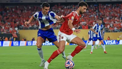 مباراة الأهلي وبورتو في الجولة الثالثة من كأس العالم للأندية 2025 وسام أبو علي ولاعب بورتو من مباراة اليوم في الجولة الثالثة الأهلي ضد بورتو في مونديال الأندية