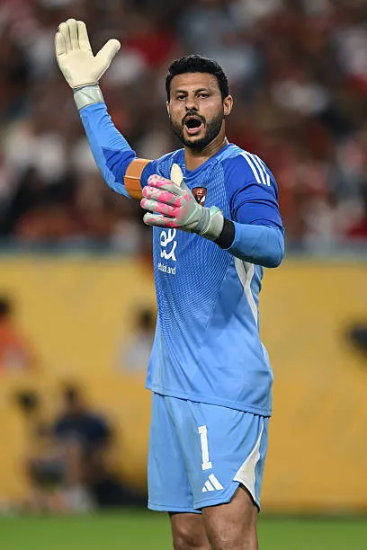 محمد الشناوي قائد النادي الأهلي من مباراة الجولة الأولي ضد إنتر ميامي في كأس العالم للأندية 2025