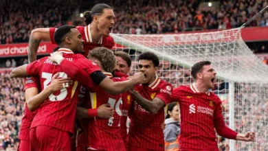 mohamed salah celebrates after s ريال مدريد يستهدف التعاقد مع نجم ليفربول مجانًا في 2026