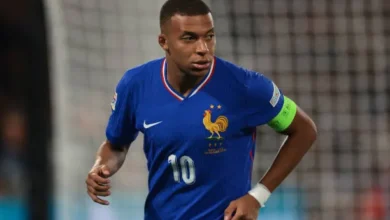 paris france kylian mbappe of fr فرنسا تواجه المانيا اليوم في مباراة تحديد المركز الثالث بدوري الأمم الأوروبية