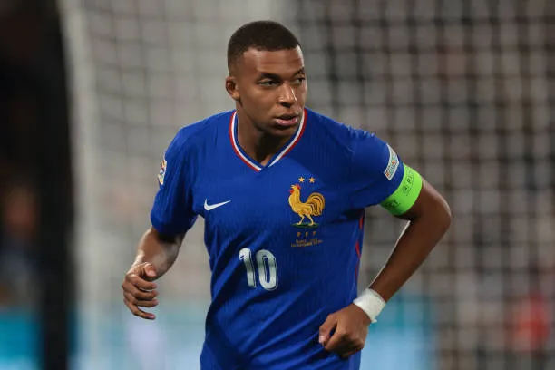 paris france kylian mbappe of fr فرنسا تواجه المانيا اليوم في مباراة تحديد المركز الثالث بدوري الأمم الأوروبية
