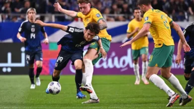 saitama japan koki ogawa of japa اليابان تواجه استراليا اليوم في مباراة حاسمة بتصفيات أسيا المؤهلة لكأس العالم