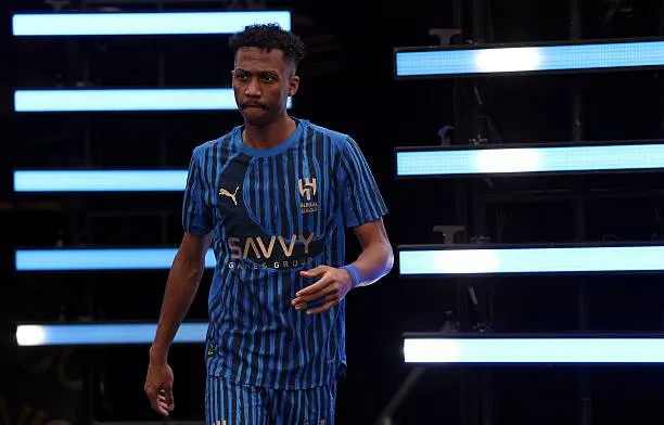 ناصر الدوسري لاعب الهلال السعودي