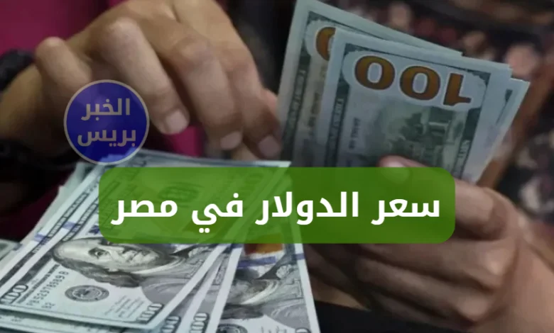 سعر الدولار اليوم في مصر الاثنين 7-7-2025.. استقرار في بداية التعاملات