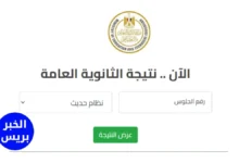 نتيجة الثانوية العامة 2025 بالاسم ورقم الجلوس