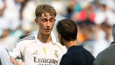 ديان هويسن لاعب ريال مدريد مع المدرب تشابي ألونسو