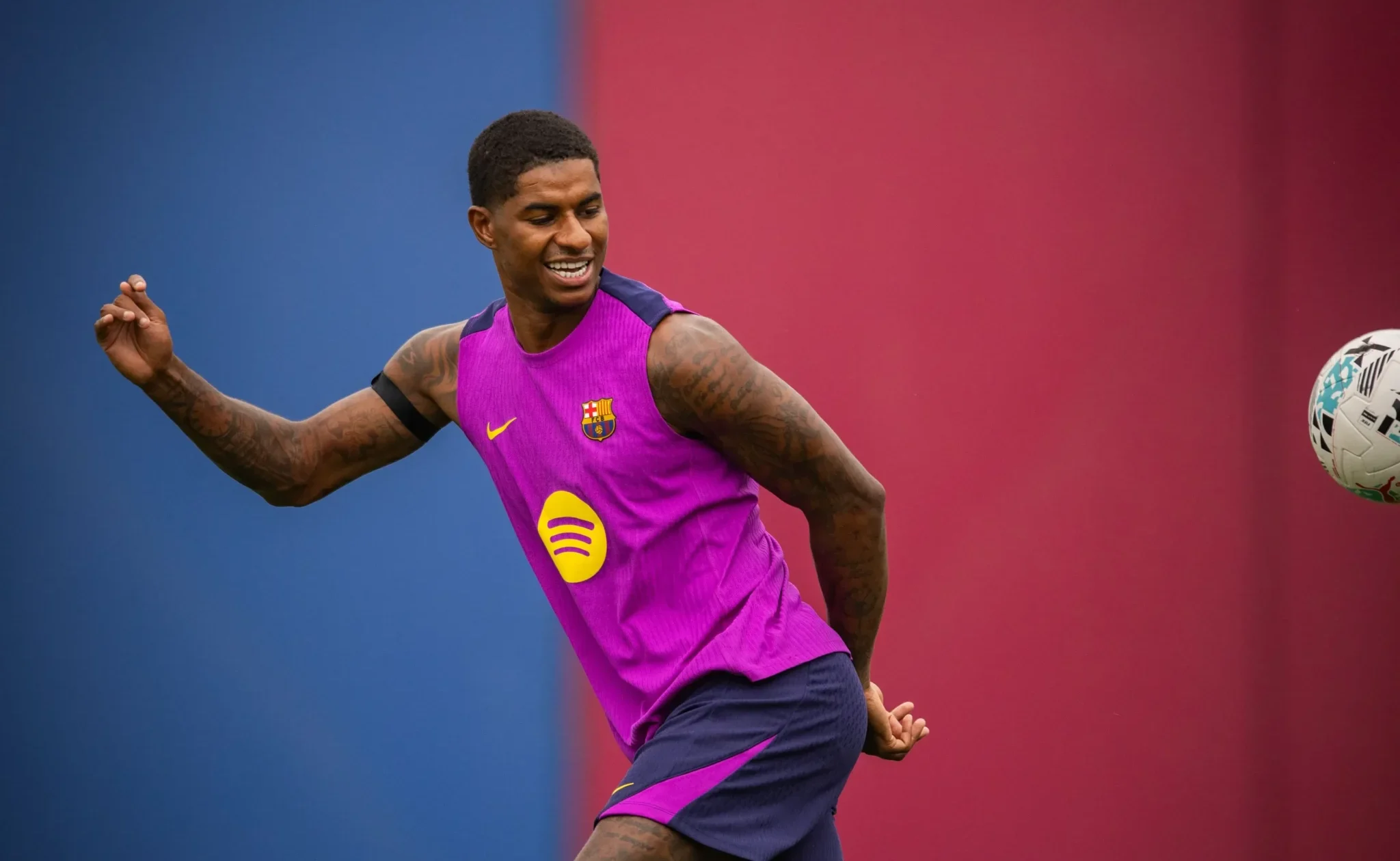 ماركوس راشفورد لاعب برشلونة الإسباني