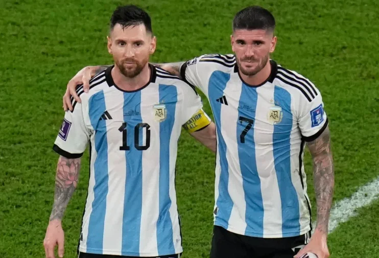 ليونيل ميسي ودي باول في المنتخب الأرجنتيني