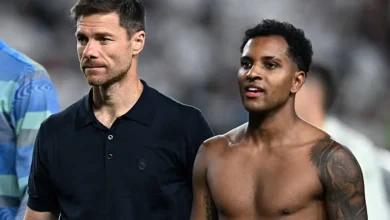 رودريغو لاعب ريال مدريد مع المدرب تشابي ألونسو