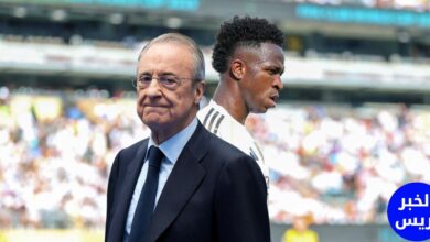 فينيسيوس جونيور لاعب ريال مدريد مع فلورنتينو بيريز