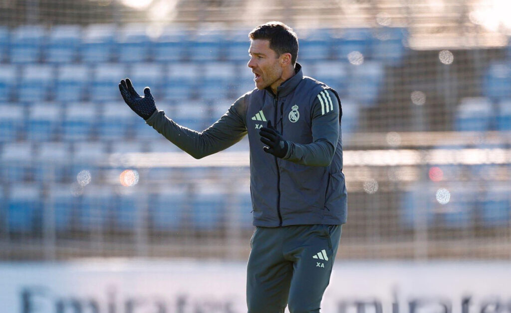 تشابي ألونسو في التدريبات