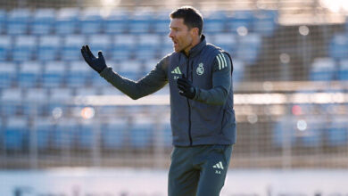 تشابي ألونسو في التدريبات